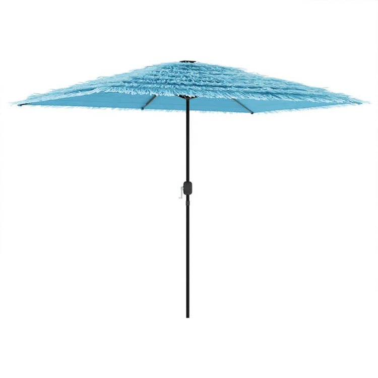Vidaxl parasol met stalen paal 300x200x250 cm blauw