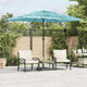 Vidaxl parasol met stalen paal 300x200x250 cm blauw