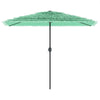Vidaxl parasol met stalen paal 300x200x250 cm groen