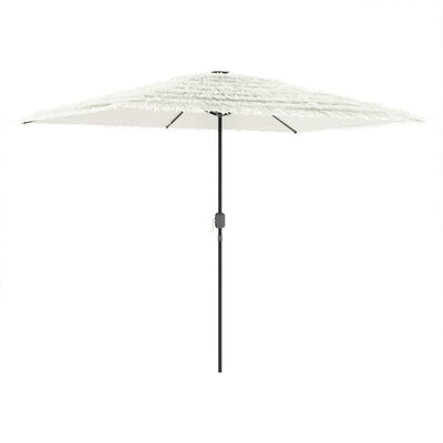Vidaxl parasol met stalen paal 300x200x250 cm wit