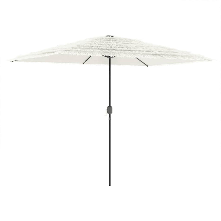 Vidaxl parasol met stalen paal 300x200x250 cm wit