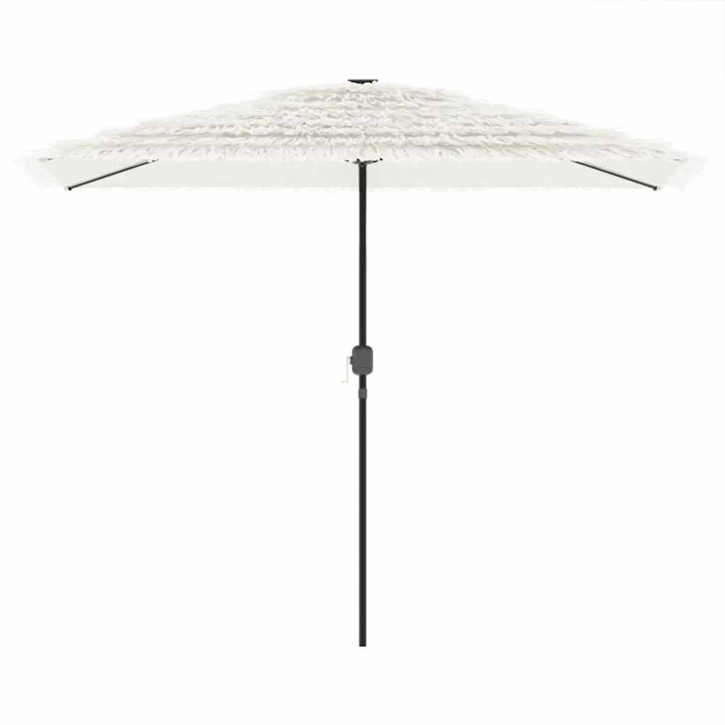 Vidaxl parasol met stalen paal 300x200x250 cm wit