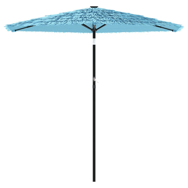 Vidaxl parasol met stalen paal 223x223x213 cm blauw