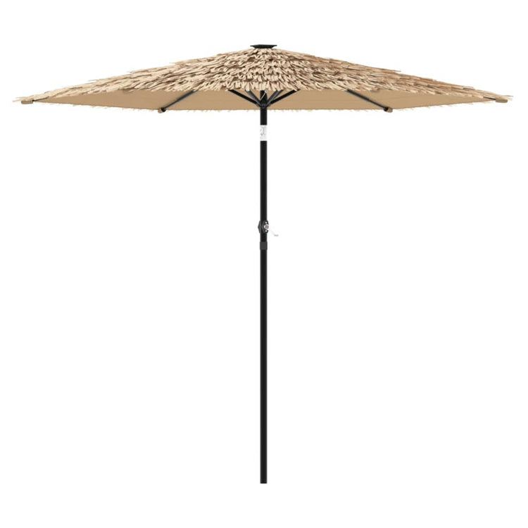 Vidaxl parasol met stalen paal 268x268x226 cm bruin