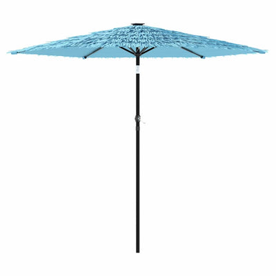 Vidaxl parasol met stalen paal 268x268x226 cm blauw