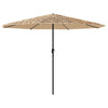 Vidaxl parasol met stalen paal 324x324x247 cm bruin