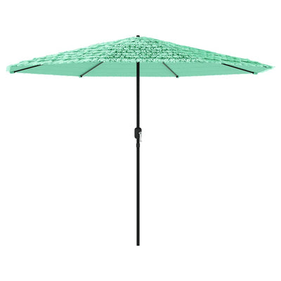 Vidaxl parasol met stalen paal 324x324x247 cm groen
