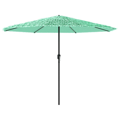 Vidaxl parasol met stalen paal 324x324x247 cm groen