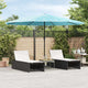 Vidaxl parasol met stalen paal 388x388x248 cm blauw
