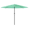 Vidaxl parasol met stalen paal 388x388x248 cm groen