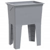 Vidaxl waskuip 59x41x75 cm hars grijs