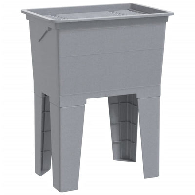 Vidaxl waskuip 59x41x75 cm hars grijs