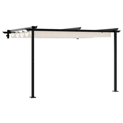 Vidaxl paviljoen 300 x 300 x 200 cm crèmekleurig polyester