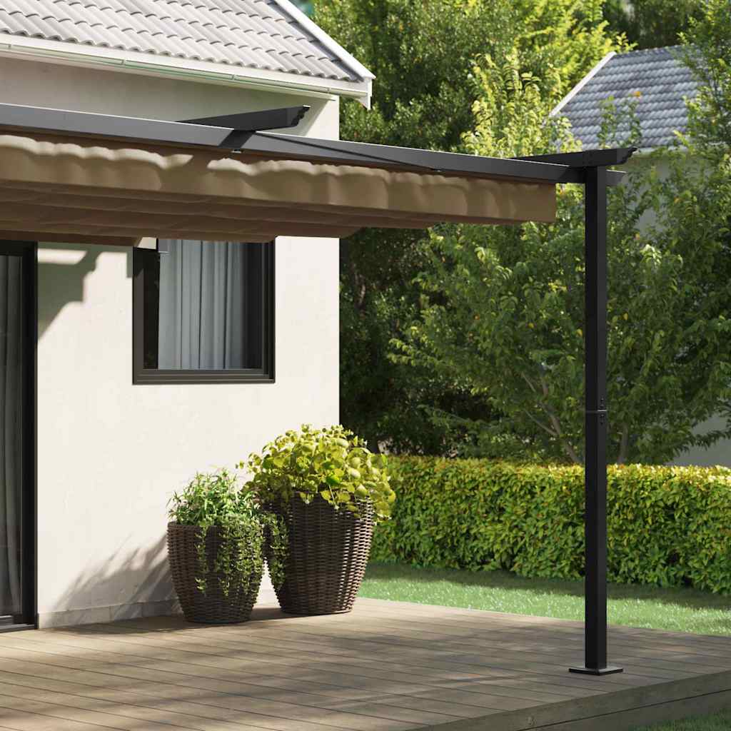 Vidaxl prieel taupe 400 x 300 x 200 cm polyester