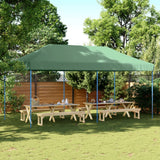 Vidaxl partytent inklapbaar pop-up 580x292x315 cm bruin - afbeelding 1