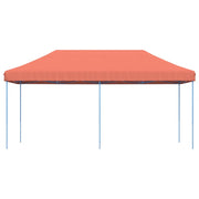 Vidaxl partytent inklapbaar pop-up 580x292x315 cm terracotta - afbeelding 3