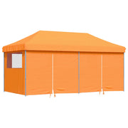 Vidaxl partytent inklapbaar pop-up met 4 zijwanden oranje - afbeelding 2