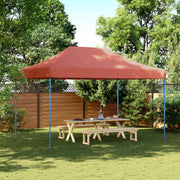 Vidaxl partytent inklapbaar pop-up 440x292x315 cm terracotta - afbeelding 1