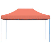 Vidaxl partytent inklapbaar pop-up 440x292x315 cm terracotta - afbeelding 3