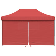 Vidaxl partytent inklapbaar pop-up met 4 zijwanden bordeauxrood - afbeelding 3