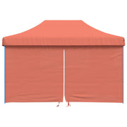 Vidaxl partytent inklapbaar pop-up met 4 zijwanden terracottakleurig - afbeelding 3