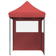Vidaxl partytent inklapbaar pop-up met 2 zijwanden bordeauxrood - afbeelding 3