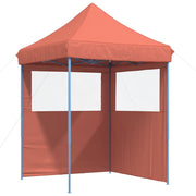 Vidaxl partytent inklapbaar pop-up met 2 zijwanden terracottakleurig - afbeelding 2
