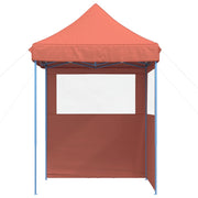Vidaxl partytent inklapbaar pop-up met 2 zijwanden terracottakleurig - afbeelding 3