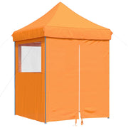 Vidaxl partytent inklapbaar pop-up met 4 zijwanden oranje - afbeelding 2
