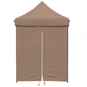 Vidaxl partytent inklapbaar pop-up met 4 zijwanden bruin - afbeelding 3