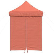 Vidaxl partytent inklapbaar pop-up met 4 zijwanden terracottakleurig - afbeelding 3