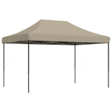 Vidaxl partytent inklapbaar pop-up 410x279x315 cm taupe - afbeelding 2