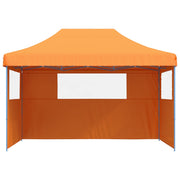 Vidaxl partytent inklapbaar pop-up met 3 zijwanden oranje - afbeelding 3