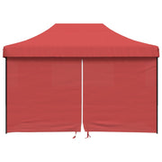 Vidaxl partytent inklapbaar pop-up met 4 zijwanden bordeauxrood - afbeelding 3