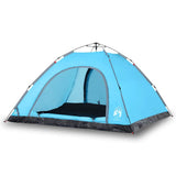 Vidaxl tent 5-persoons snelontgrendeling blauw - afbeelding 2