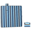 Vidaxl picknickkleed opvouwbaar gestreept 200x200 cm fluweel blauw wit