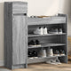 Vidaxl schoenenkast 100,5x28x100 cm bewerkt hout grijs sonoma eiken