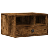 Vidaxl printerkastje 40x32x22,5 cm bewerkt hout gerookt eikenkleurig - afbeelding 2