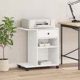 Vidaxl printerkastje met wielen 60x40x68,5 cm wit - afbeelding 3