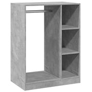 VidaXL Kledingkast 77x48x102 cm bewerkt hout betongrijs - afbeelding 2