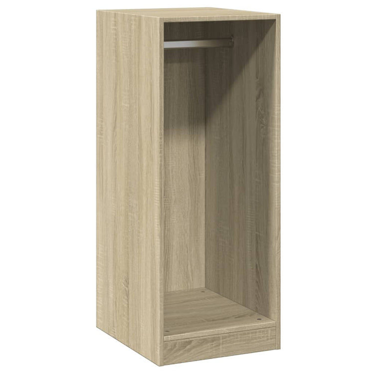 Vidaxl kledingkast 48x41x102 cm bewerkt hout sonoma eikenkleurig
