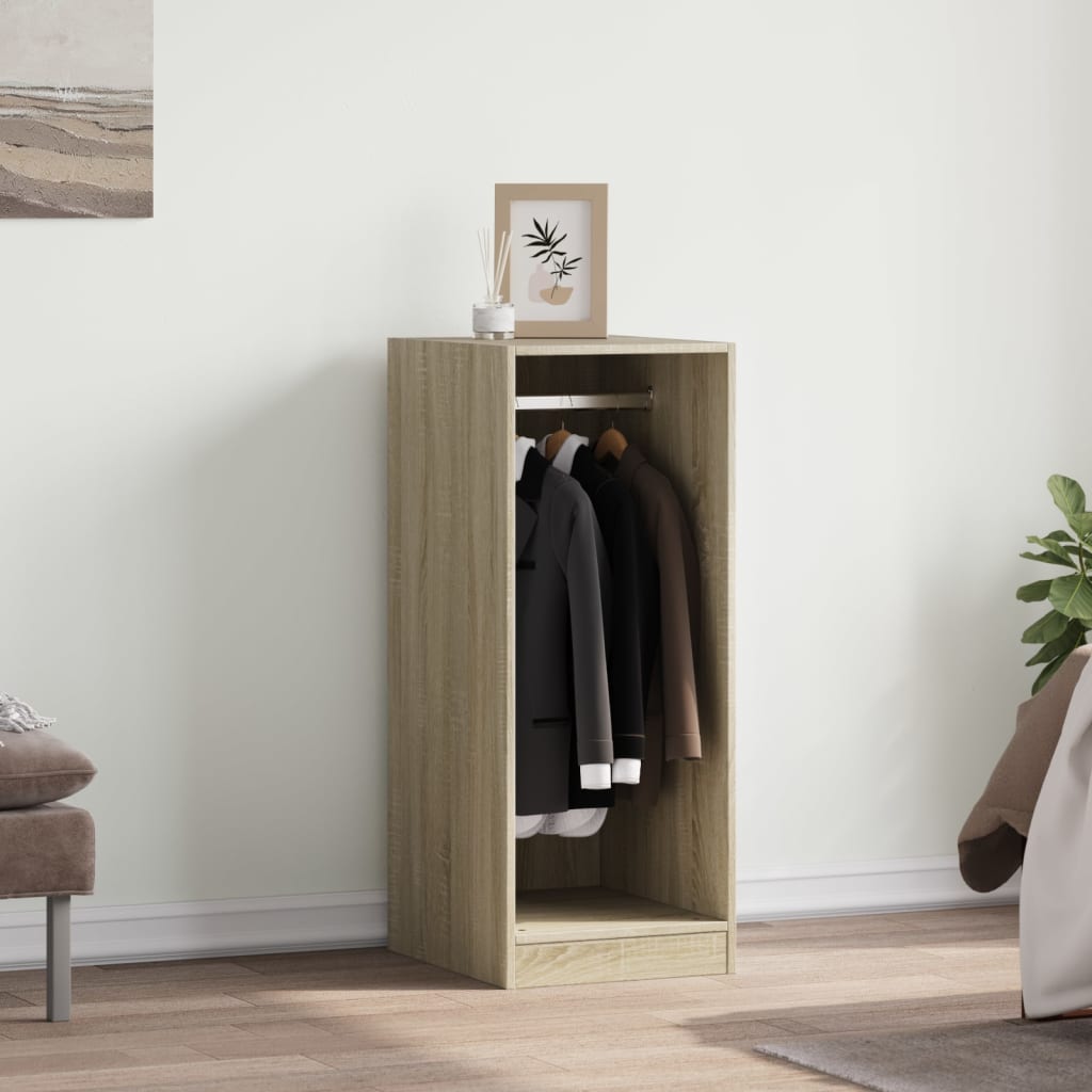 Vidaxl kledingkast 48x41x102 cm bewerkt hout sonoma eikenkleurig