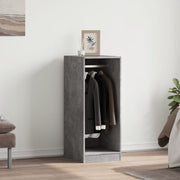 Vidaxl kledingkast 48x41x102 cm bewerkt hout betongrijs - afbeelding 3