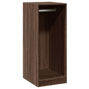 Vidaxl kledingkast 48x41x102 cm bewerkt hout bruin eikenkleurig - afbeelding 2