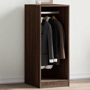 Vidaxl kledingkast 48x41x102 cm bewerkt hout bruin eikenkleurig - afbeelding 1