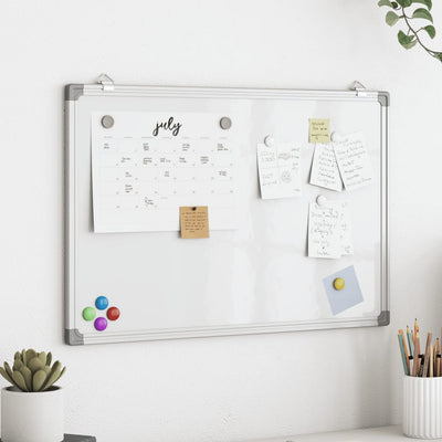 Vidaxl whiteboard magnetisch 40x30x1,7 cm aluminium
