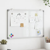 Vidaxl whiteboard magnetisch 80x60x1,7 cm aluminium - afbeelding 1