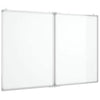 Vidaxl whiteboard magnetisch inklapbaar 100x80x1,7 cm aluminium
