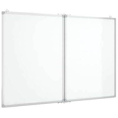 Vidaxl whiteboard magnetisch inklapbaar 100x80x1,7 cm aluminium
