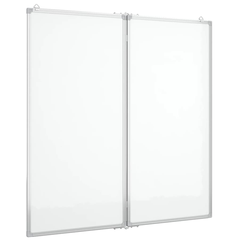 Vidaxl whiteboard magnetisch inklapbaar 100x100x1,7 cm aluminium